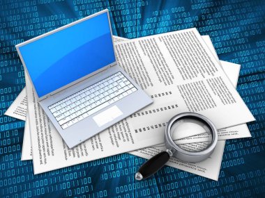 Kağıtları ve bilgisayar üzerinden dijital