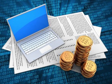 Kağıtları ve bilgisayar üzerinden dijital