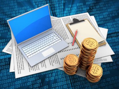 Kağıtları ve bilgisayar üzerinden dijital