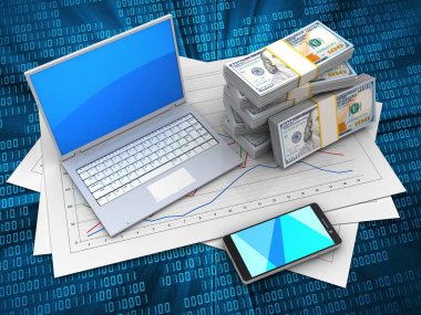 Kağıtları ve bilgisayar üzerinden dijital