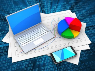 Kağıtları ve bilgisayar üzerinden dijital