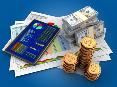 işle ilgili belgeleri ve tablet