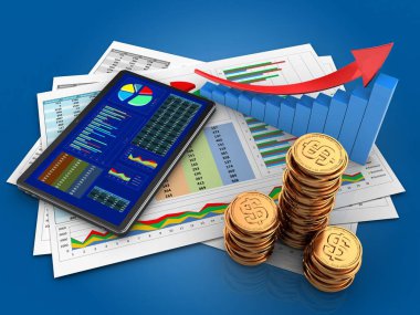 işle ilgili belgeleri ve tablet