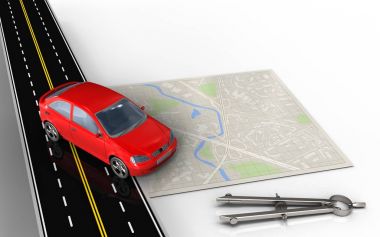 Araba ve çember aracıyla göster