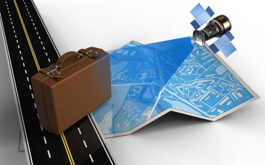 Bagaj ve uydu haritası