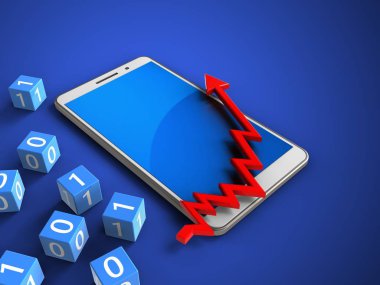 telefon ile ikili küpleri ve ok grafiği