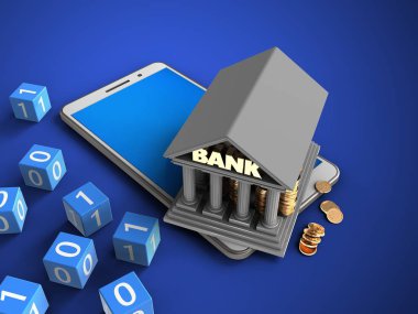 telefon ile ikili küpleri ve banka