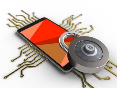 telefon ile elektronik devre ve kilit