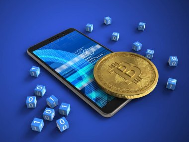 telefon ile ikili küpleri ve bitcoin