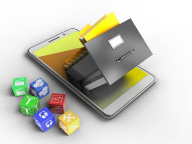 telefon ile küpleri ve arşiv