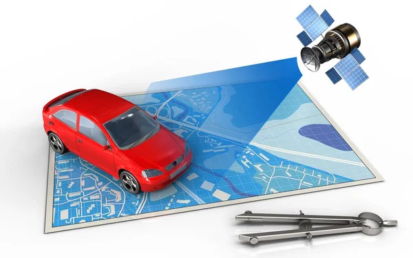  Araba ve uydu haritası