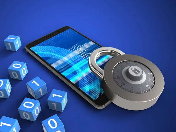 telefon ile ikili küpleri ve kilit 