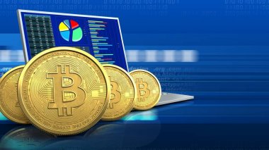 Altın bitcoins satır