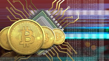 Altın bitcoins satır