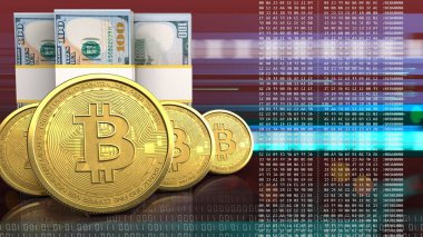 Altın bitcoins satır