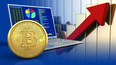 Altın Bitcoin sembolü 