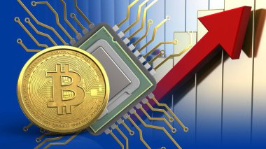 Altın Bitcoin sembolü 