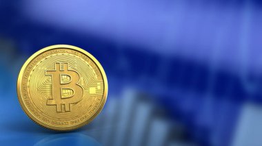 Altın Bitcoin sembolü 