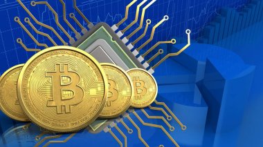 Altın bitcoins satır