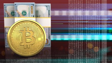 Altın Bitcoin sembolü 