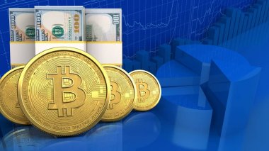 Altın bitcoins satır