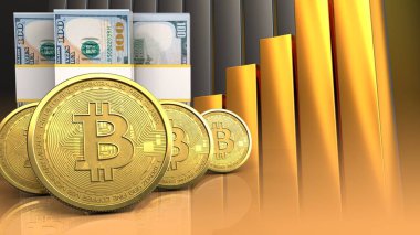 Altın bitcoins satır