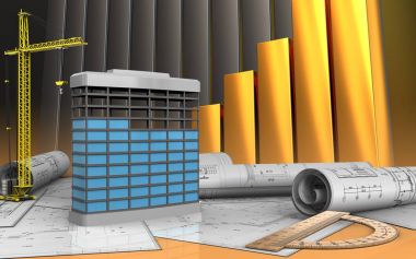 Vinçle inşa ediliyor