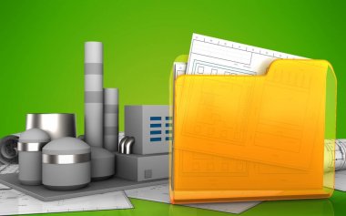 modern endüstriyel fabrika