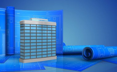 Rulo çizim ile bina