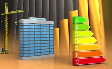 Vinç ile modern bina