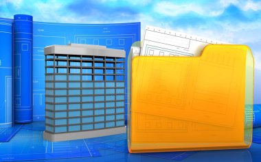 Rulo çizim ile Bina İnşaatı