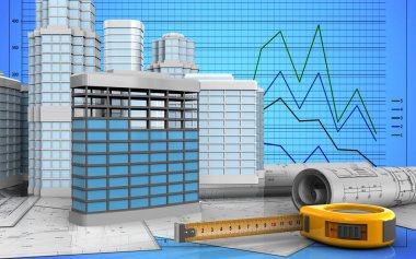 Kentsel sahne ile Bina İnşaatı