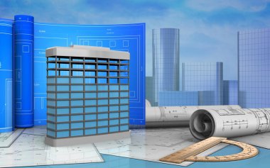 Rulo çizim ile Bina İnşaatı