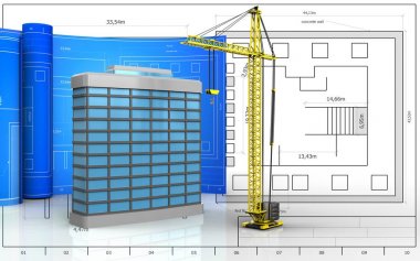 Rulo çizim ile bina