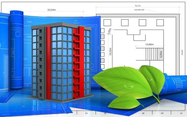 Rulo çizim ile bina