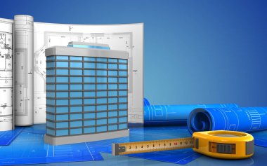 Çizimlerle bina genel