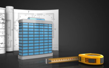 Çizimlerle bina genel