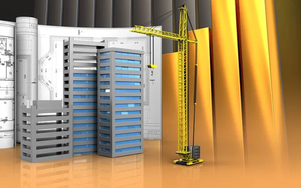 Şehir binalar inşaat