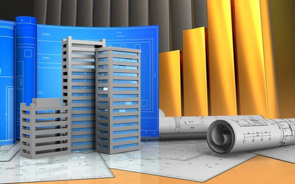 Şehir binalar inşaat