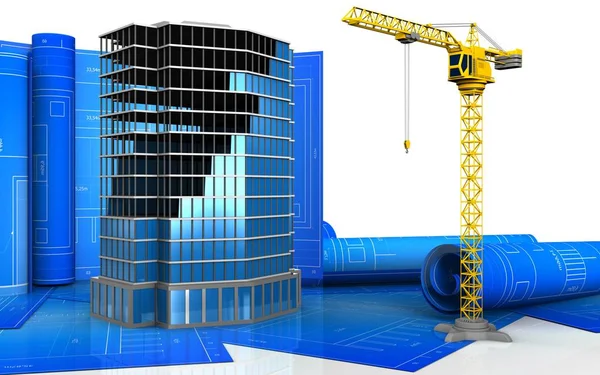 Office building construction — Stock Photo, Image