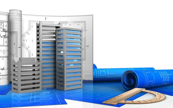 Şehir binalar inşaat