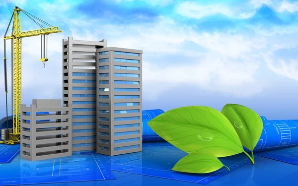 Şehir binalar inşaat