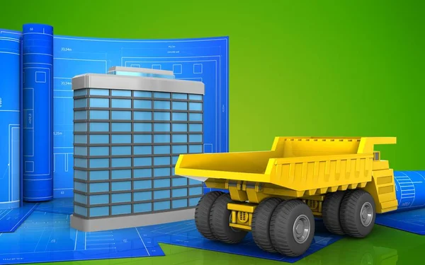 Rulo çizim ile bina