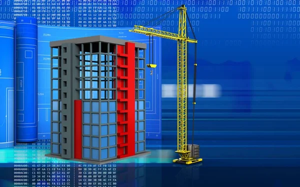 Rulo çizim ile Bina İnşaatı