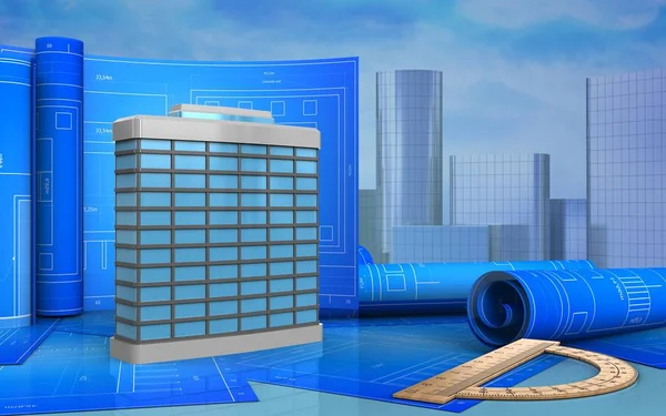 Rulo çizim ile bina