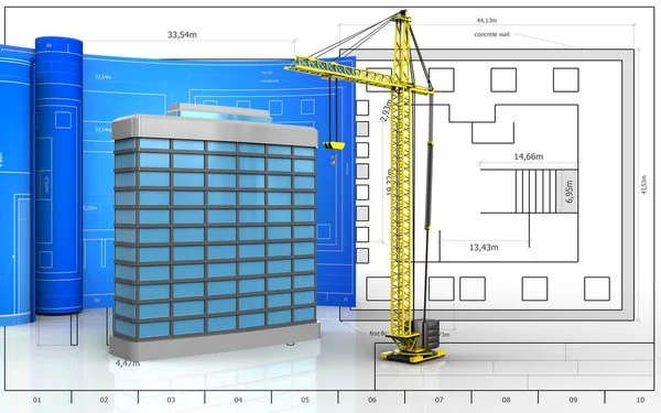 Rulo çizim ile bina