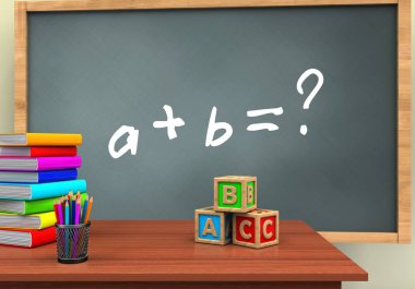 Kara tahta matematik egzersiz ile