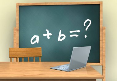 Matematik egzersiz metin ile kurulu 