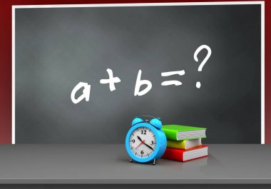 Matematik egzersiz metinle yazı tahtası