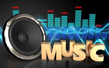  arka plan ile müzik işareti